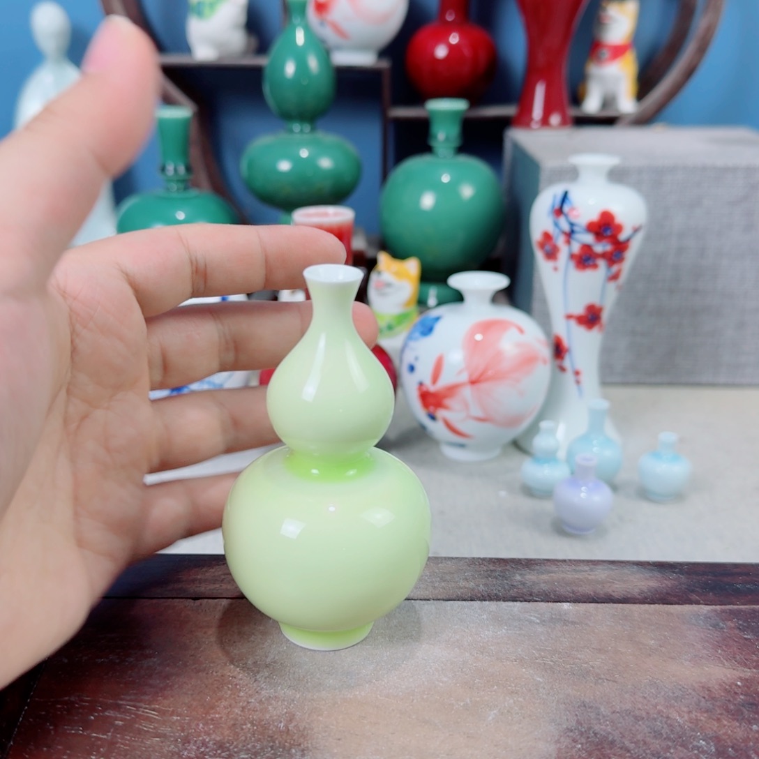 陶瓷手工小花器摆件