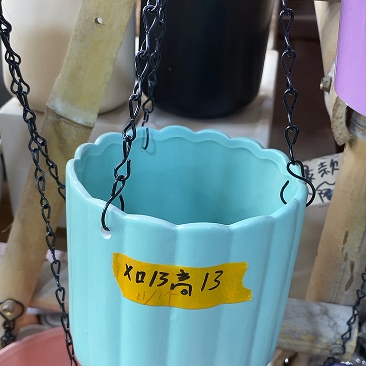 陶盆有孔 瑕疵针孔漏釉介意勿拍外口 13外高13