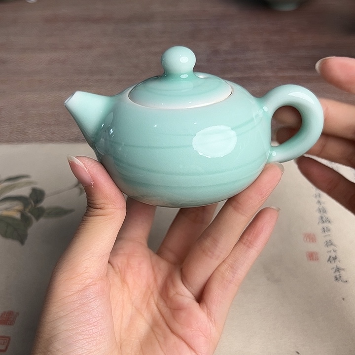 龙泉云间青瓷小米茶器