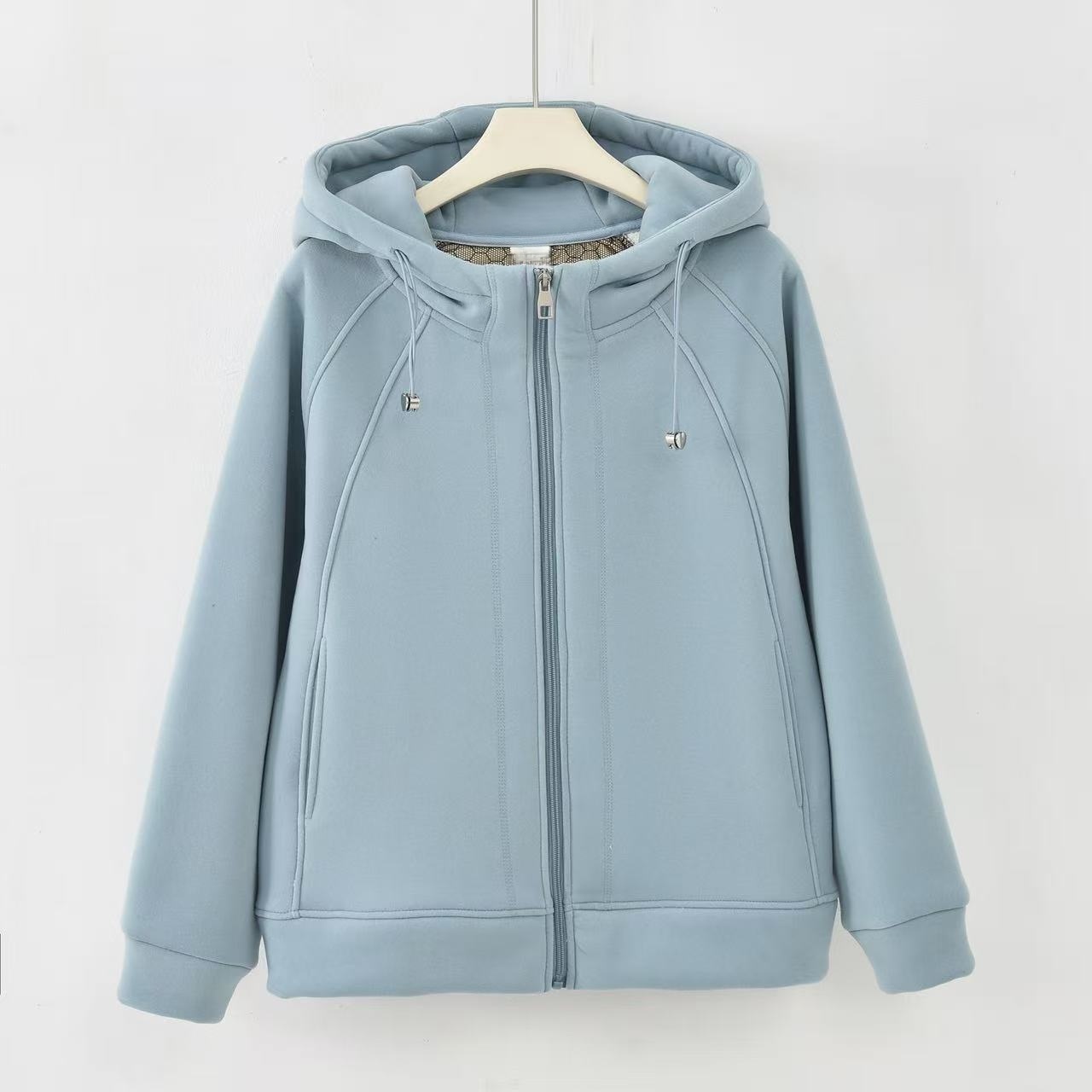 JYP-[加绒加厚]2025秋冬新款百搭保暖时尚拼接女外套K-MF6986