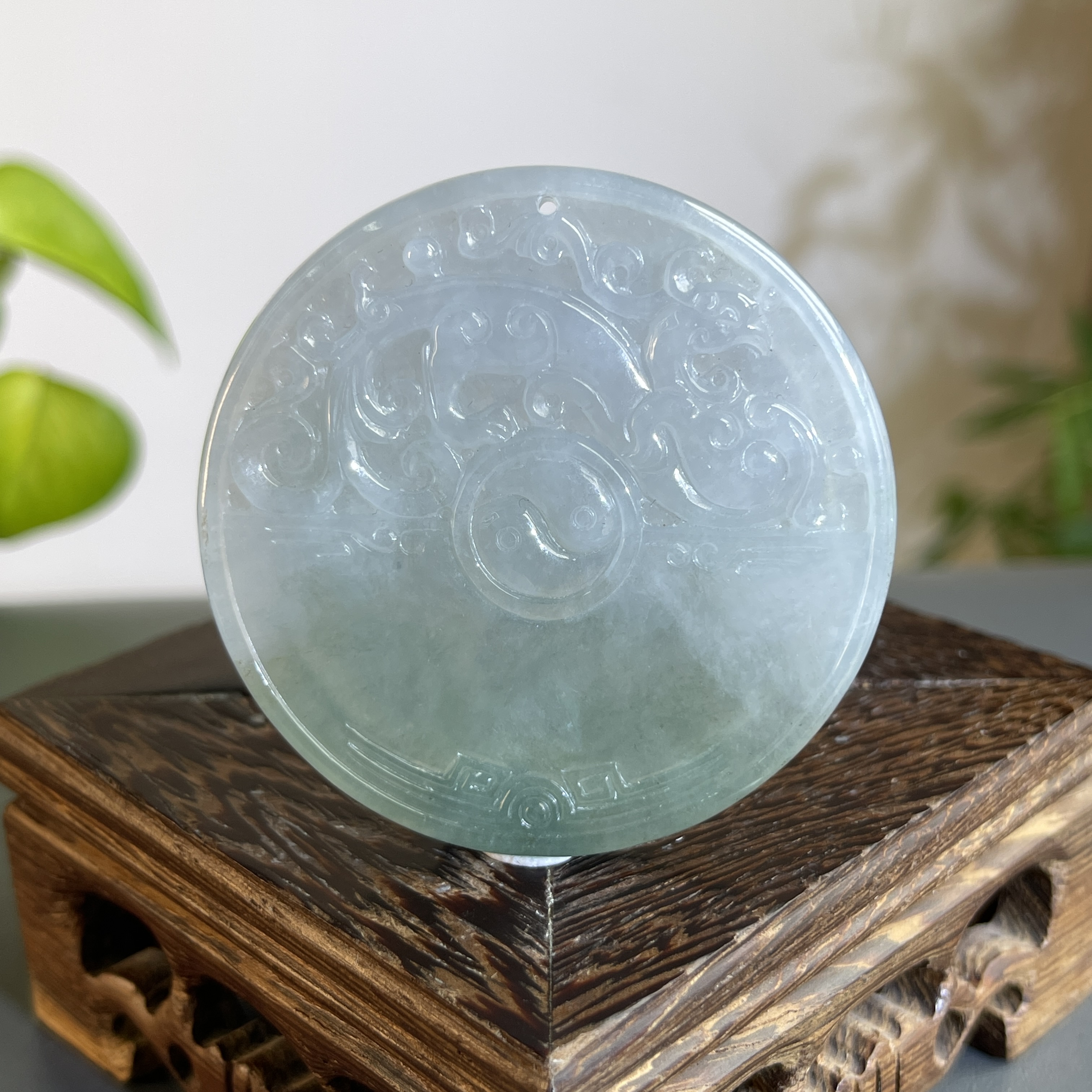 JXB16-81  天然缅甸A货翡翠 仿古牌