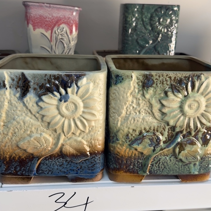 紫砂花盆口19高19，11111111