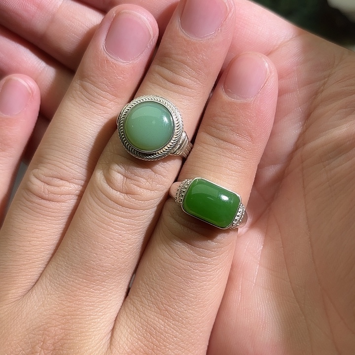 颈饰银S925镶嵌和田玉M****u