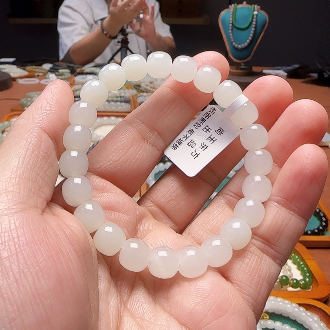 和田玉未镶嵌手链