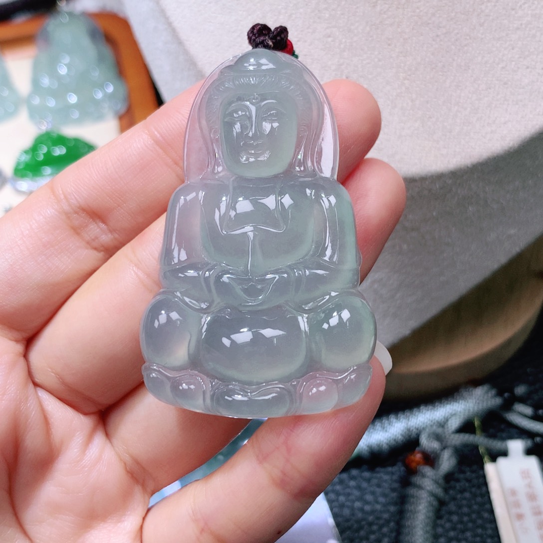 颈饰未镶嵌翡翠观音57.5*36.5*7.3