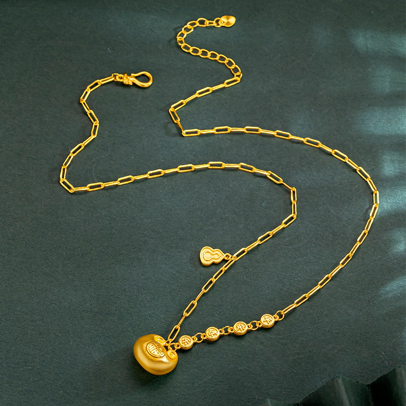 金坨坨【平安喜乐】小胖福袋套链锁骨链