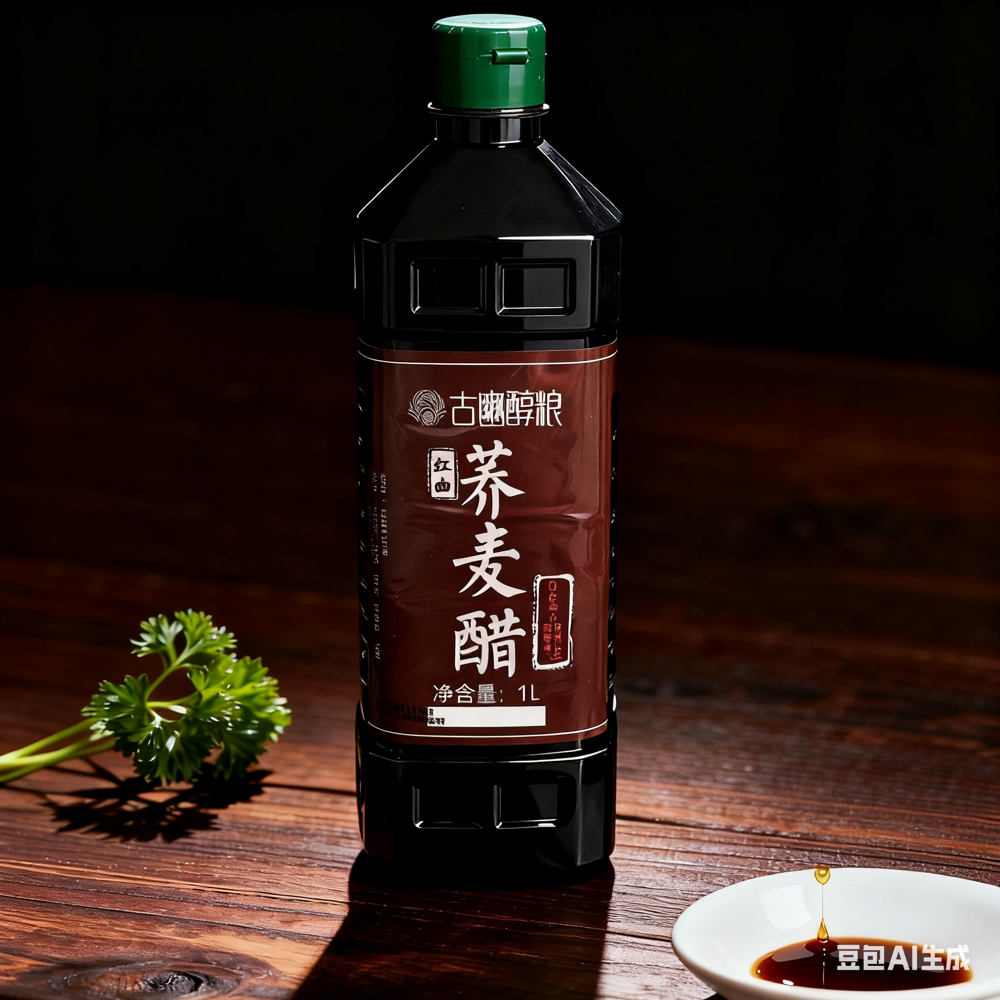 1L装手工古法熏胚工艺酿造 零添加 醇粮原浆红曲荞麦醋 鲜香绵甜