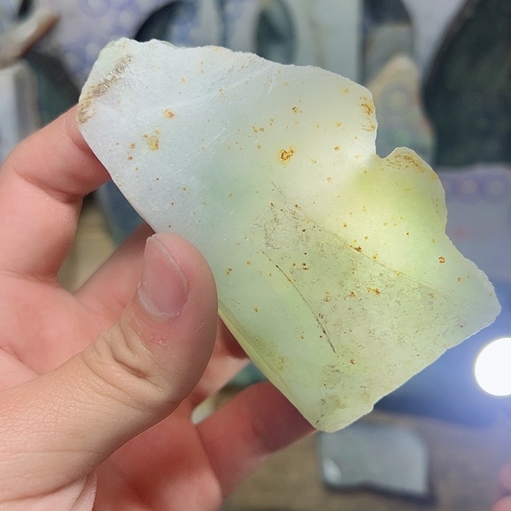 翡翠颈饰未镶嵌纯天然缅甸翡翠