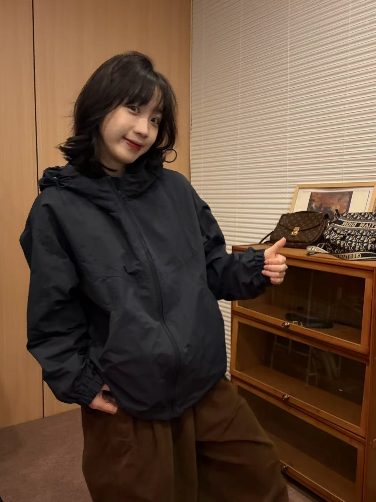 Sevbasks 七七家韩版 两色东大门新款连帽设计款休闲冲锋衣