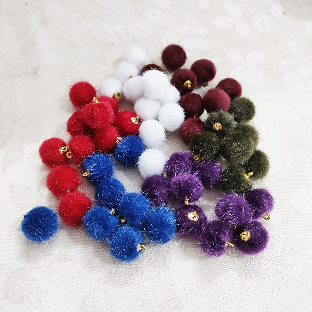 铜合金绒毛耳饰 气质百搭长款绒绒耳坠耳环2319