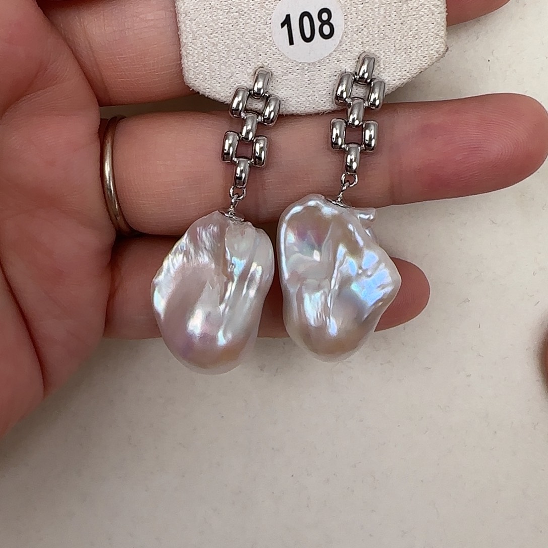 银S925镶嵌颈饰淡水珍珠