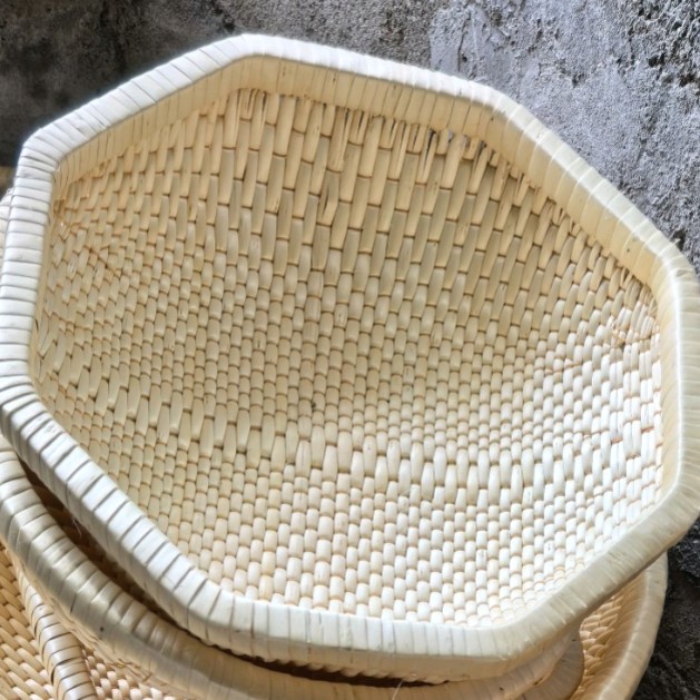 加密柳编收纳筐笸箩馒头筐食品篮水干果展示篮婚嫁针线筐面包篮