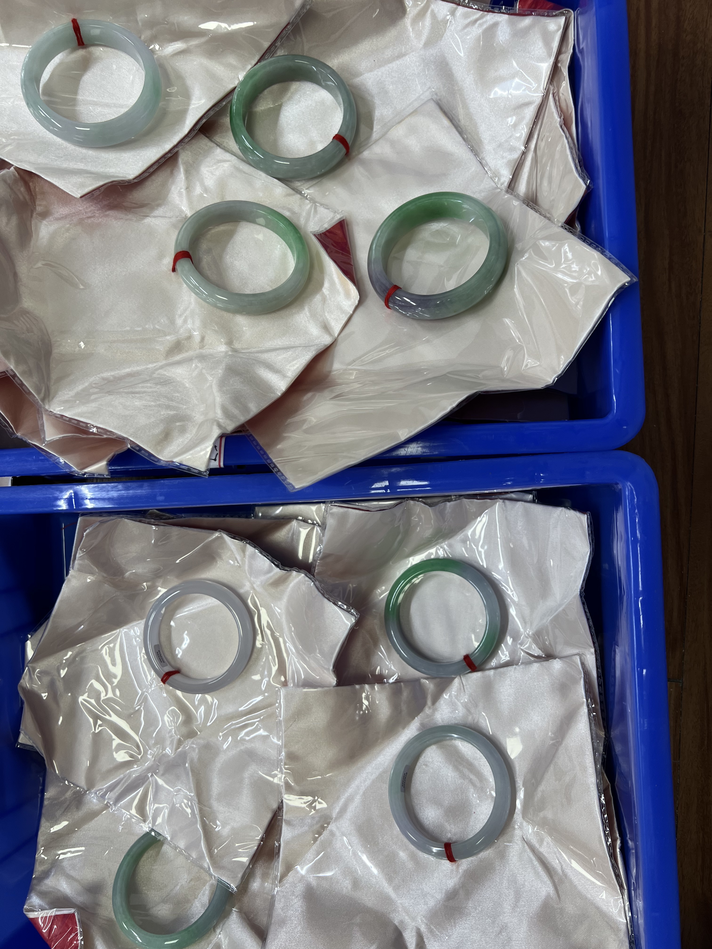 A11冰飘花绿飘花美人镯