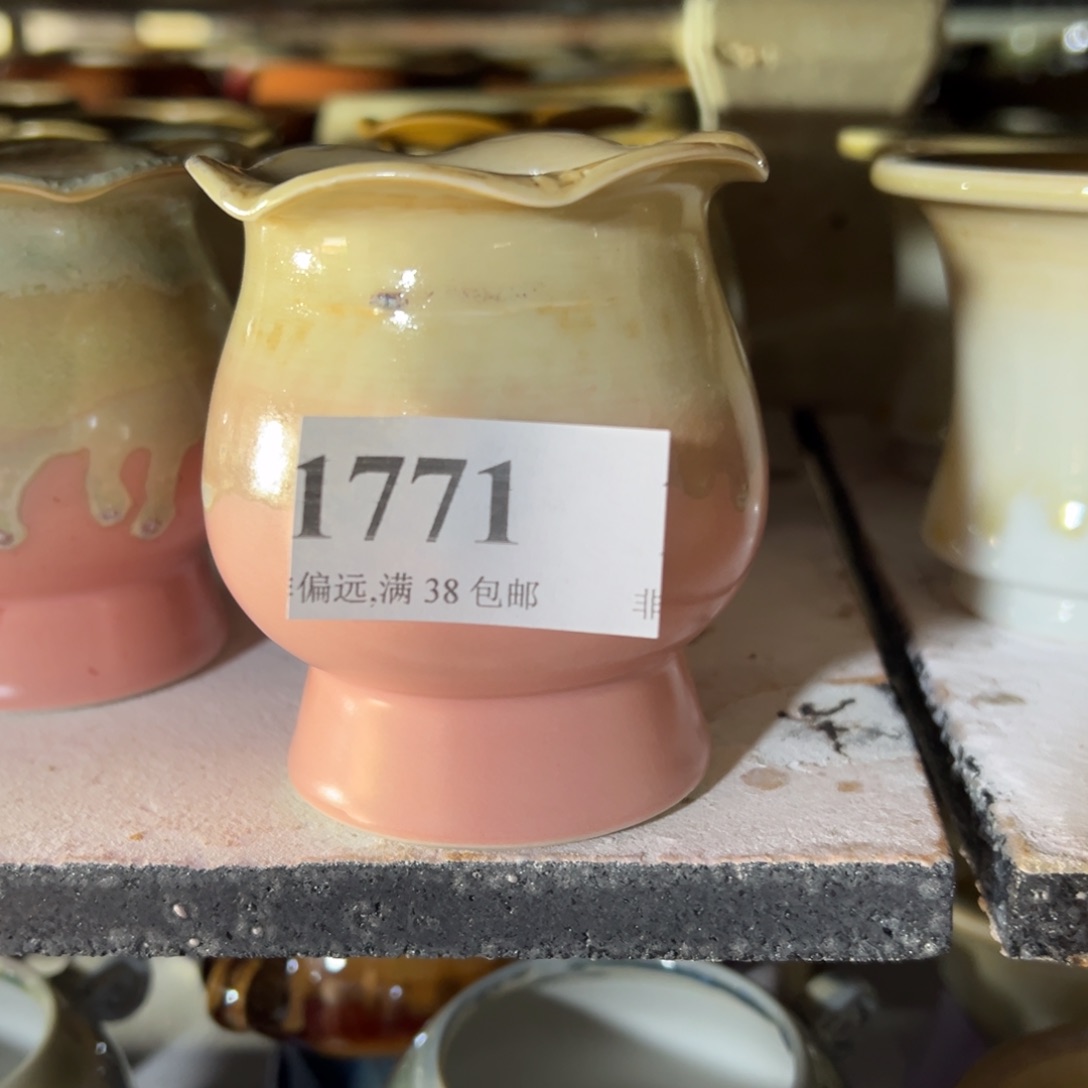 红陶景德镇手工花盆