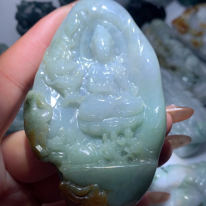 翡翠未镶嵌颈饰保真天然A货翡翠