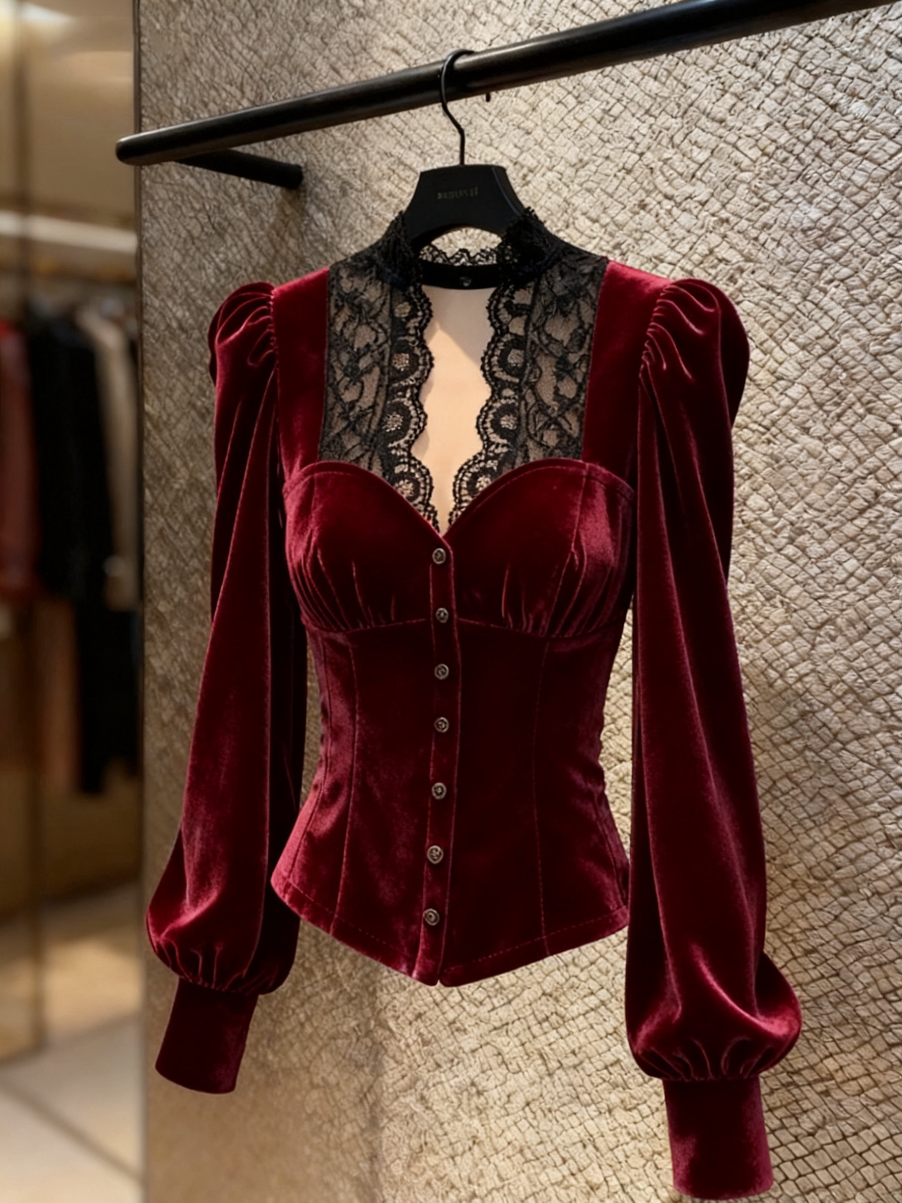 小香风宽松显瘦显白百搭气质款窄袖镂空蕾丝红色上衣女2025冬开衫