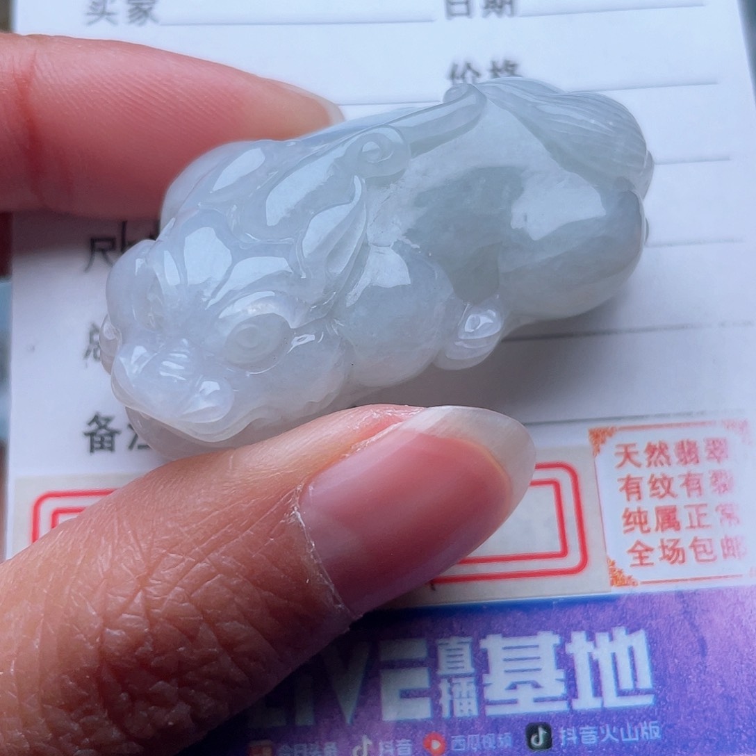 翡翠颈饰未镶嵌貔貅