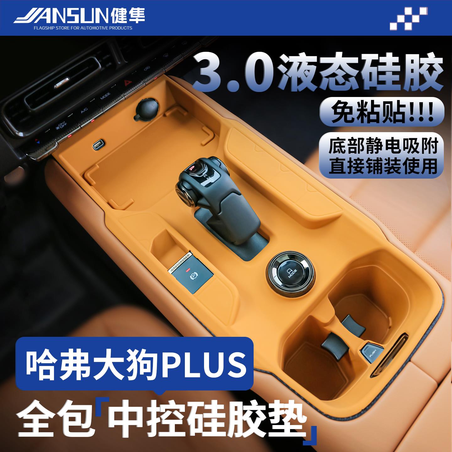 2026款哈弗大狗PLUS汽车内装饰用品中控台面板硅胶水杯垫垫保护膜