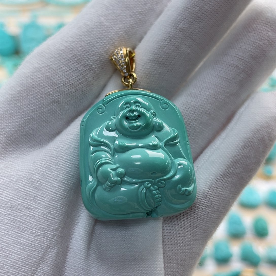 绿松石珠宝奇石未镶嵌