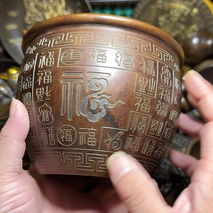 铜器摆件收收藏藏