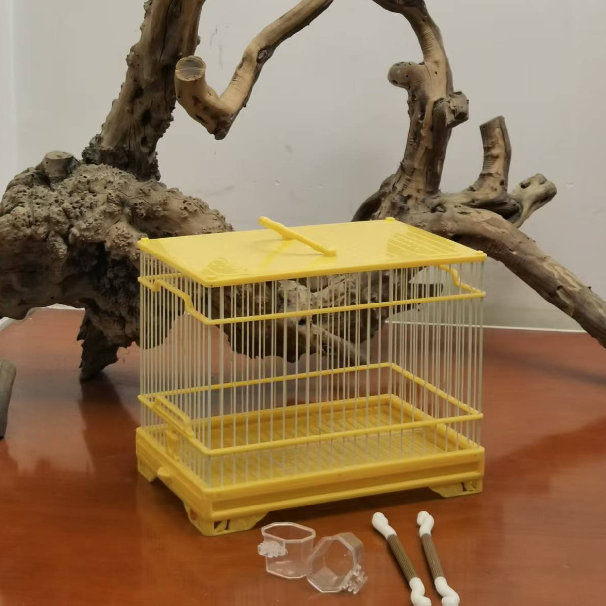 聚兴家用小型塑钢长方形绣眼玉鸟柳莹等鸟类通鸟笼中小型鸟专用笼