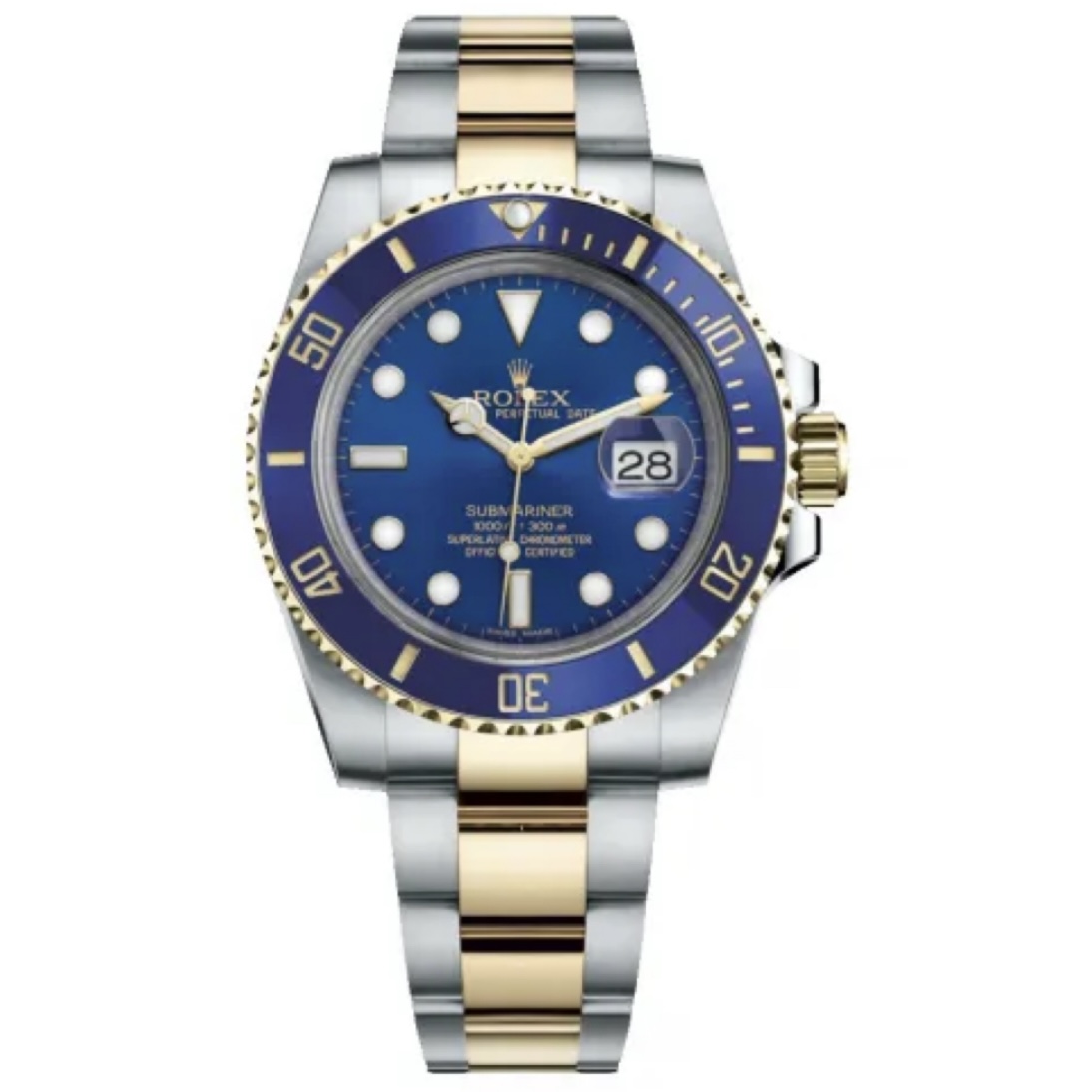 99新 Rolex/劳力士 潜航者系列116613间金蓝/40表径