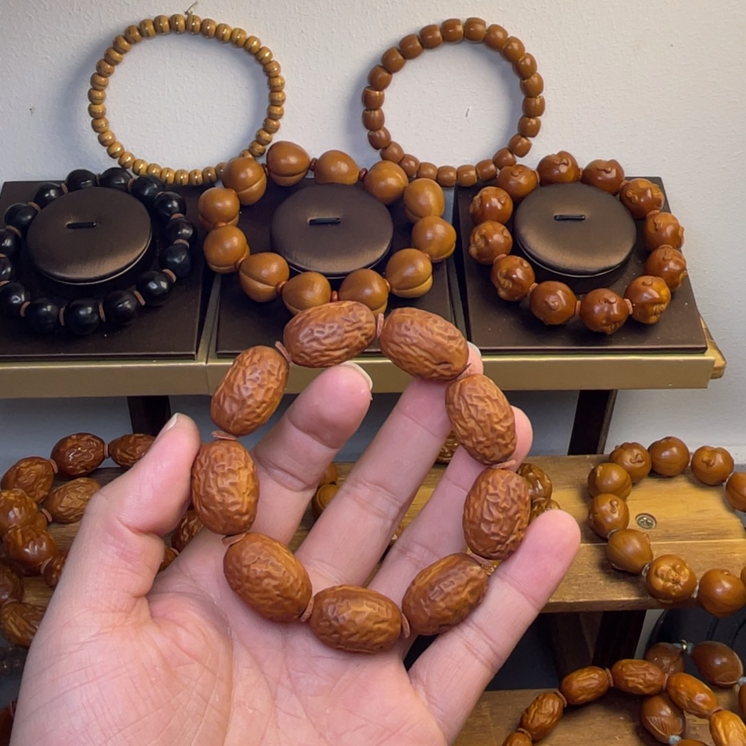 老***说橄榄核手串/手链1.6大枣水晶