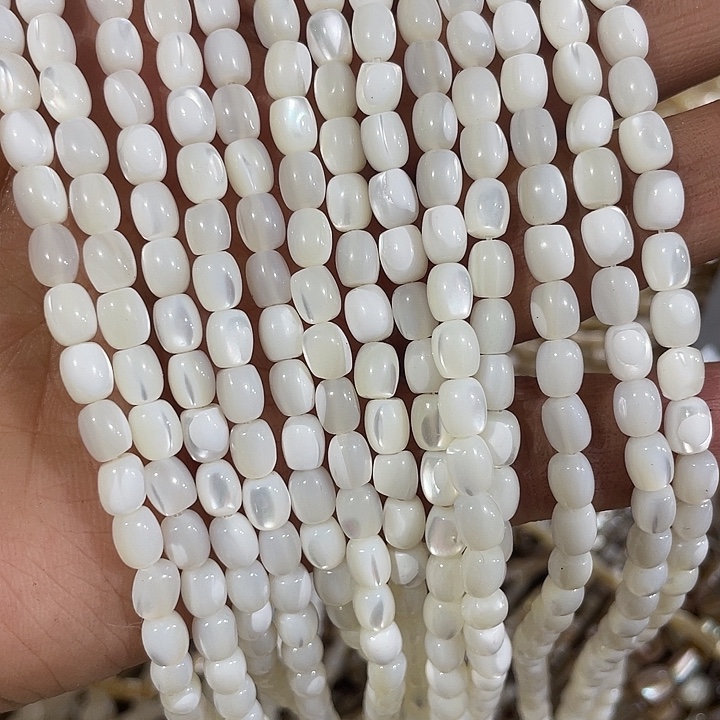 玛瑙/玉髓合金珠宝半成品5mm海贝桶珠配件