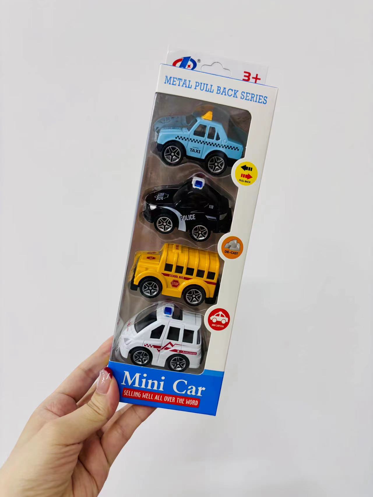 合金Q萌城市系列条车带回力