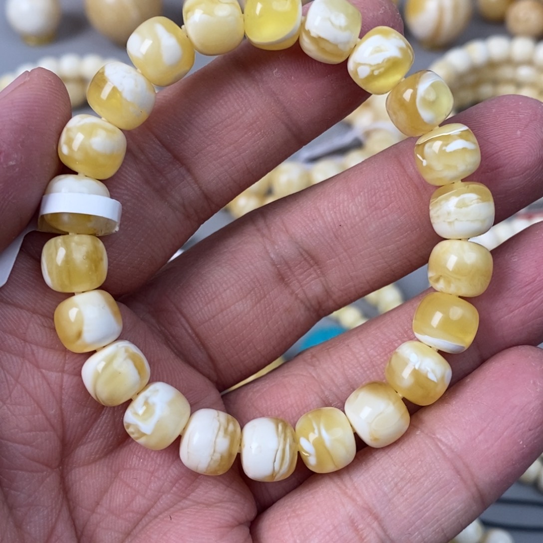 琥珀珠宝奇石未镶嵌9.6mm