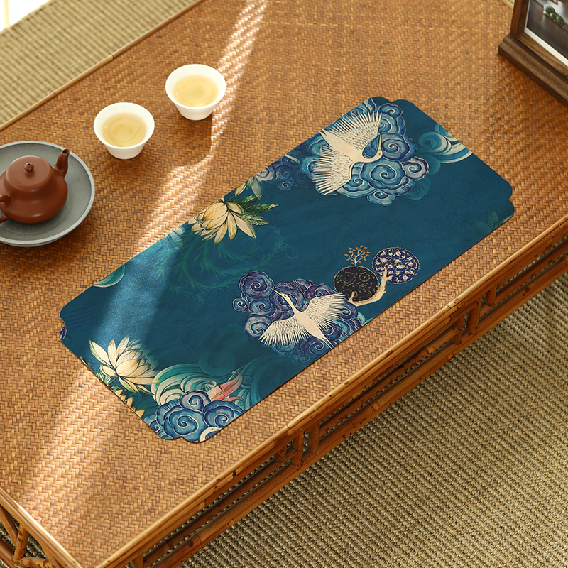 【55】 KP01祥泰 双面香云纱小干席席 宽20×长45CM