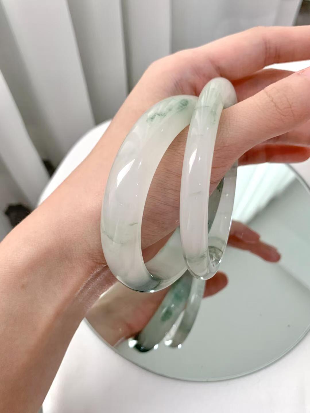 特色缅镯精品手工打磨抛光仙女镯多样性发其一A3