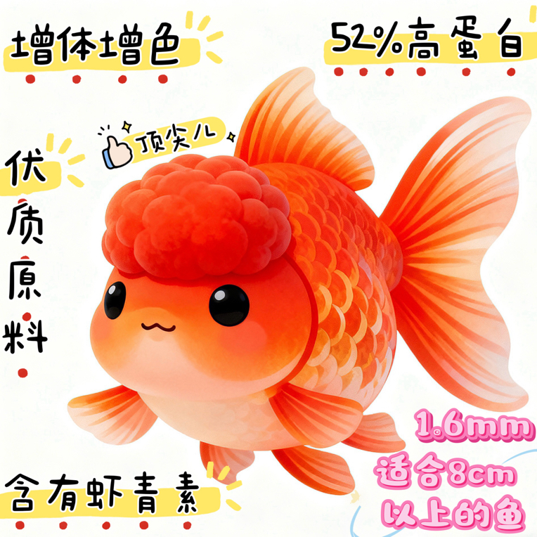 金鱼饲料  52%蛋白  不浑水！