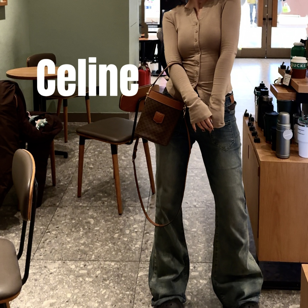 修复品8615483/Celine /思琳凯旋门小水桶包