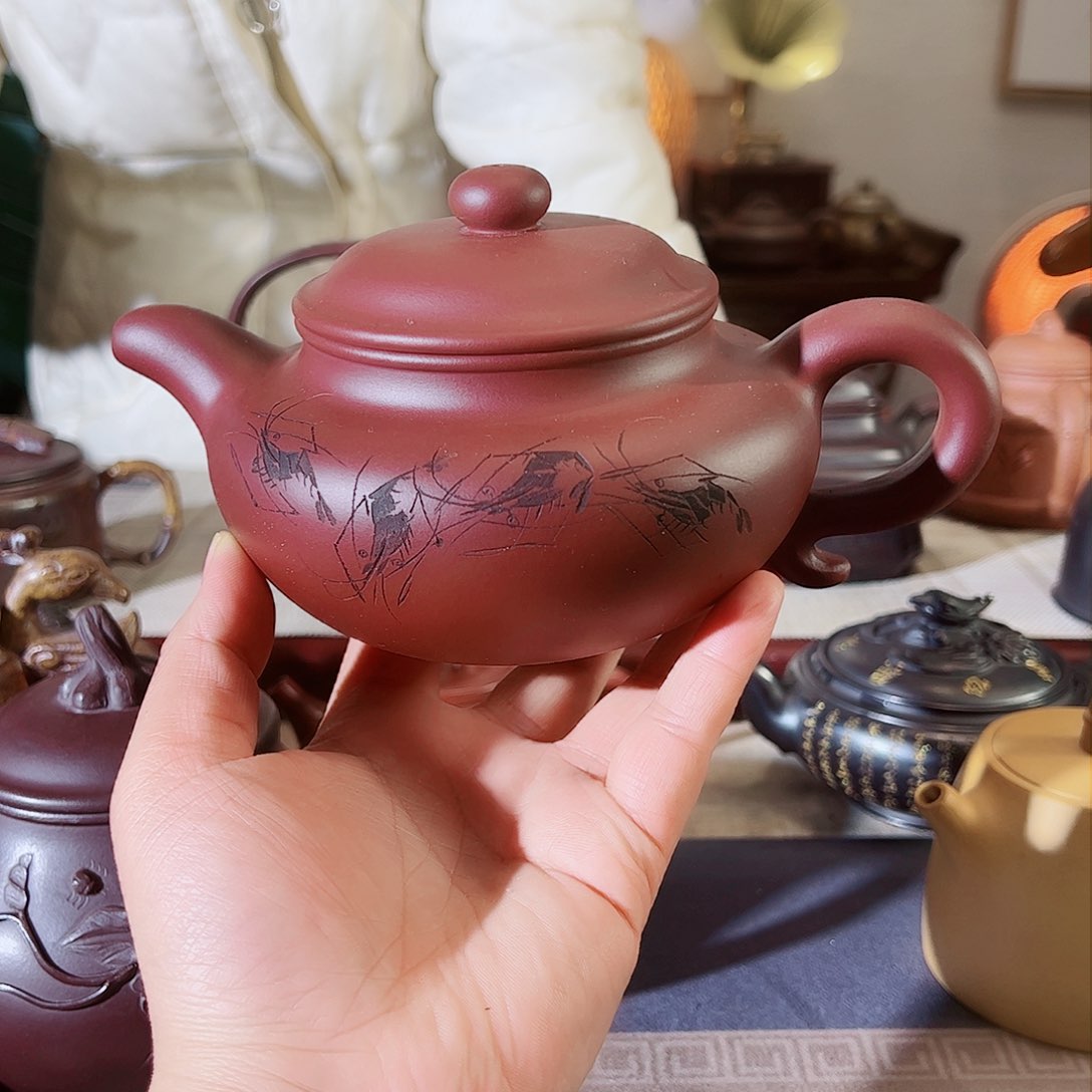 紫砂茶壶宜兴紫砂壶收藏起来的