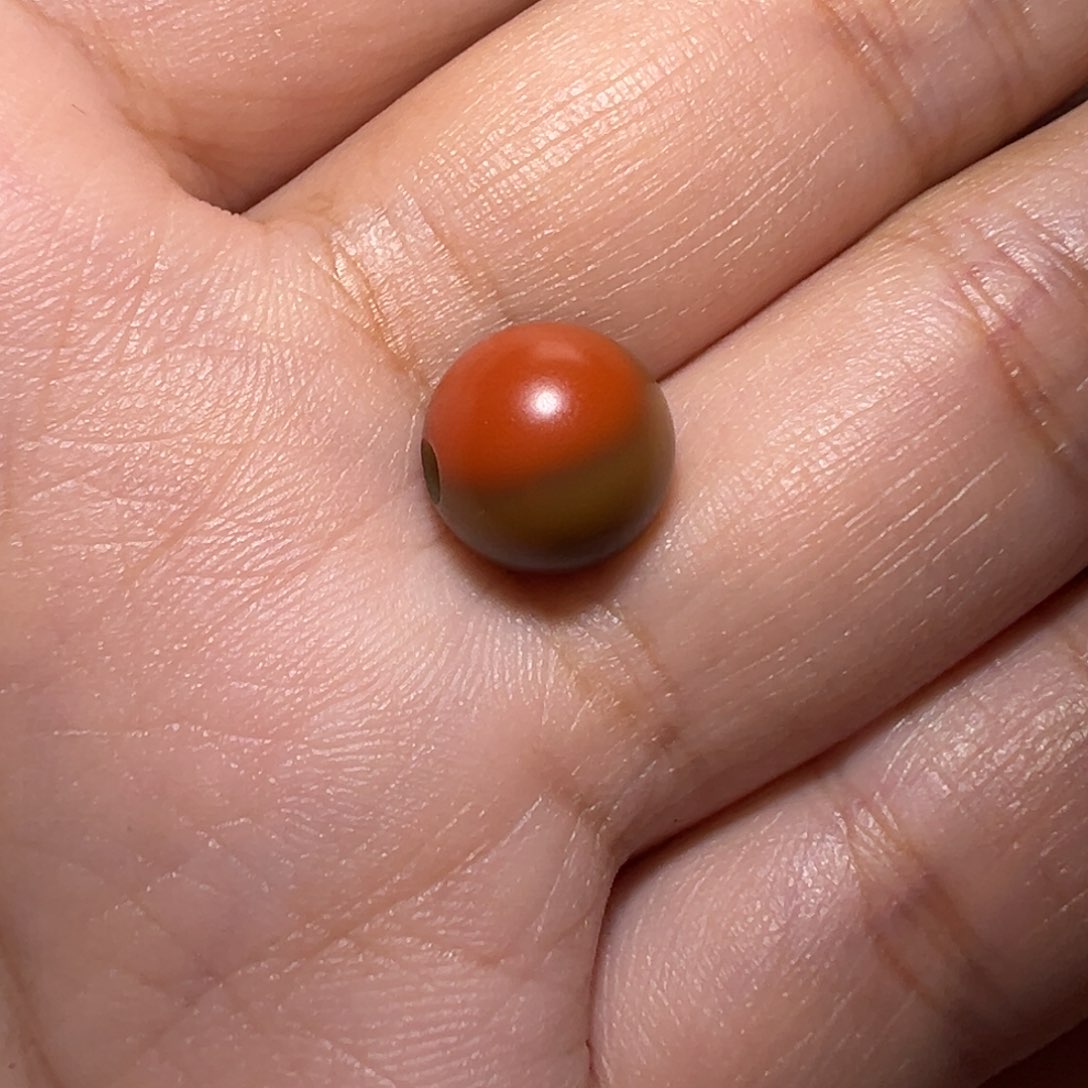 南红玛瑙珠宝奇石未镶嵌包浆圆珠10+