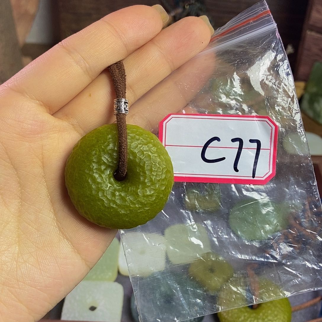 蛇纹石玉手链未镶嵌用****8