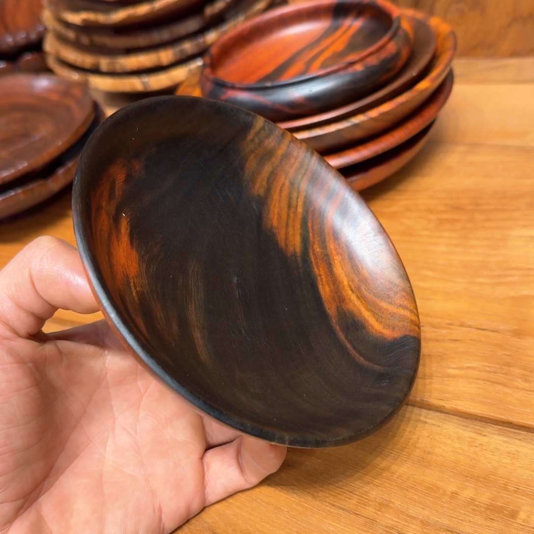 J***e绒质老挝大红酸枝盘子