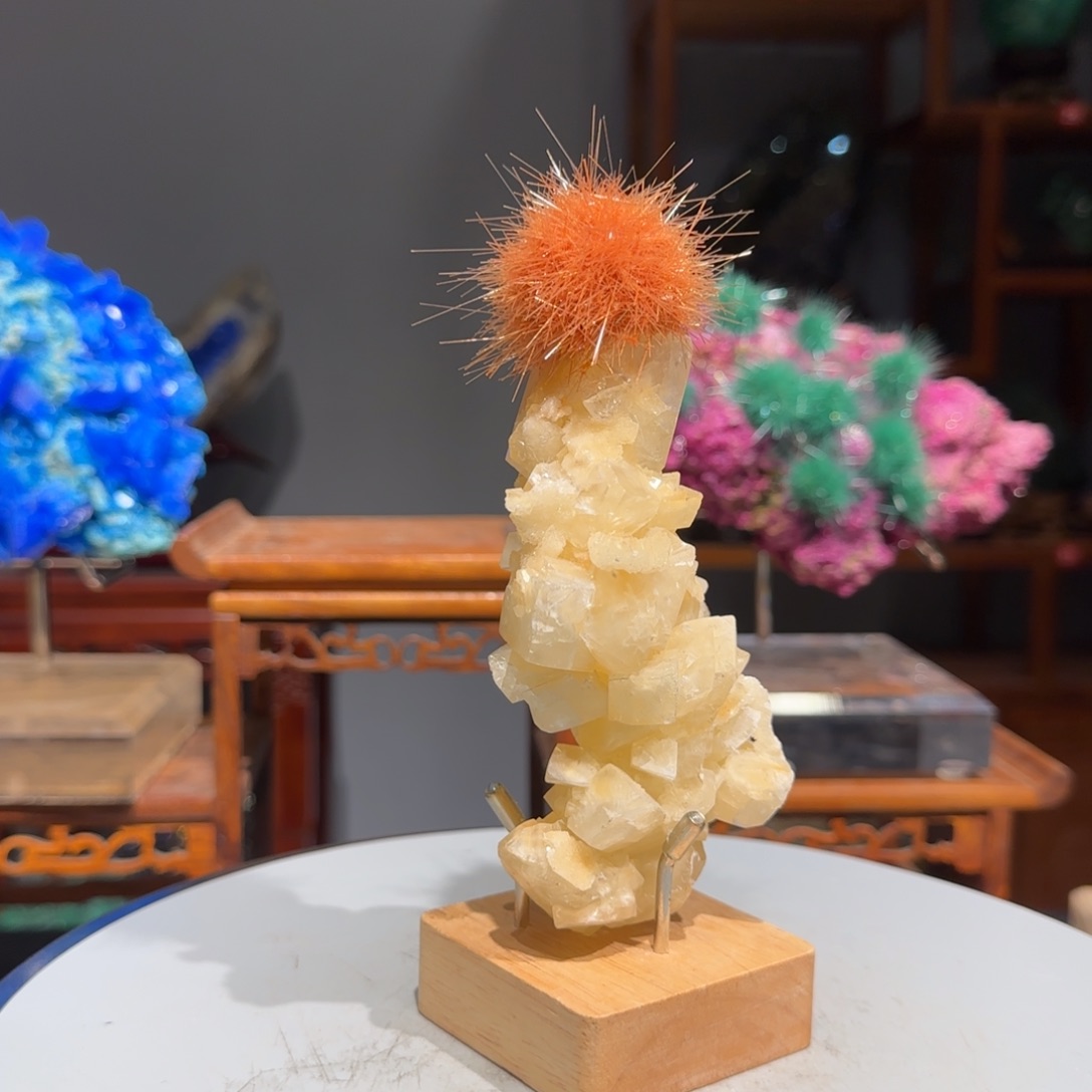 紫砂精品摆件矿晶东****咖