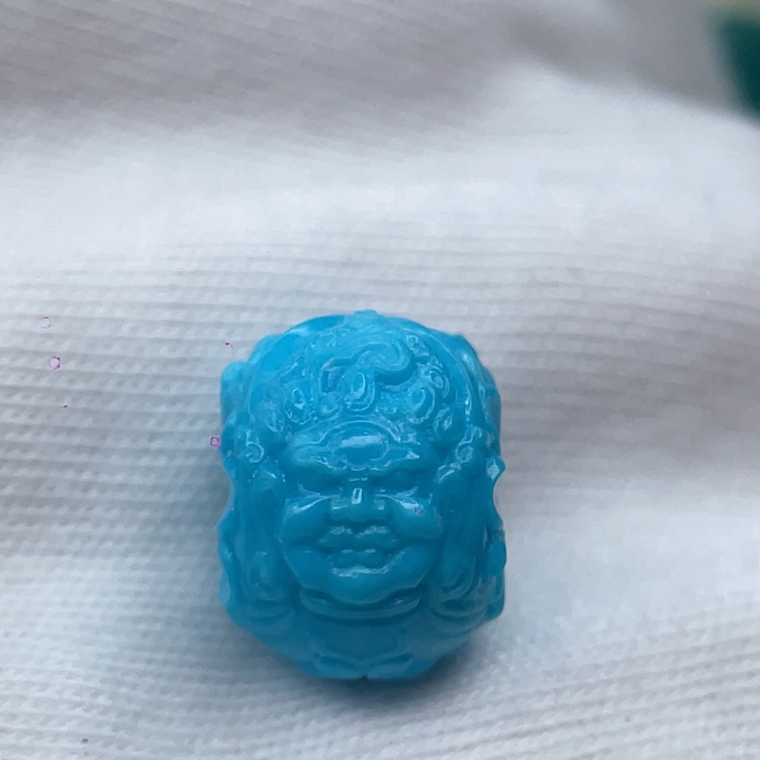 绿松石未镶嵌颈饰直径卡12-9.2