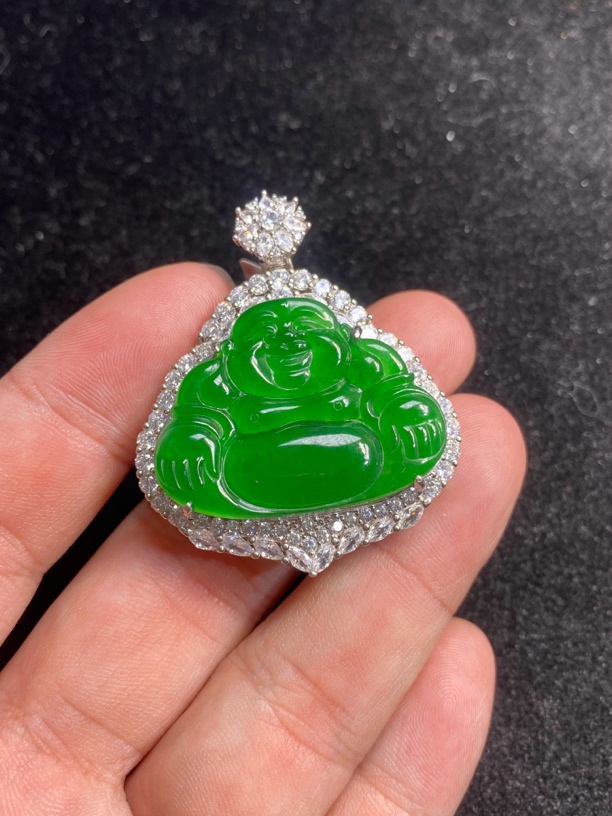 天然A货佛公吊坠