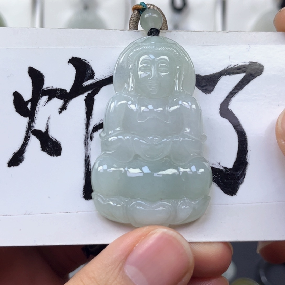 翡翠颈饰未镶嵌缅甸天然翡翠