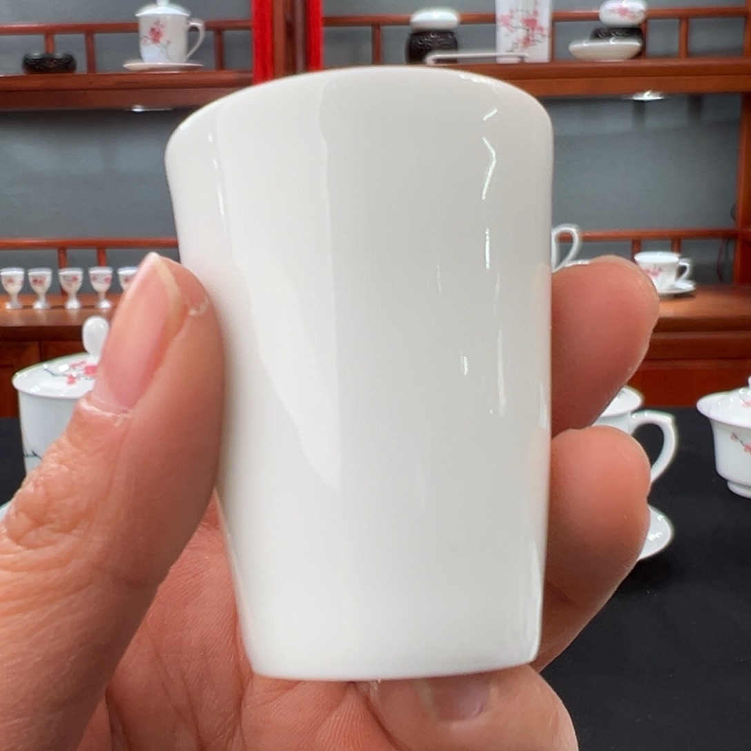 柴窑素胎闻香杯杯