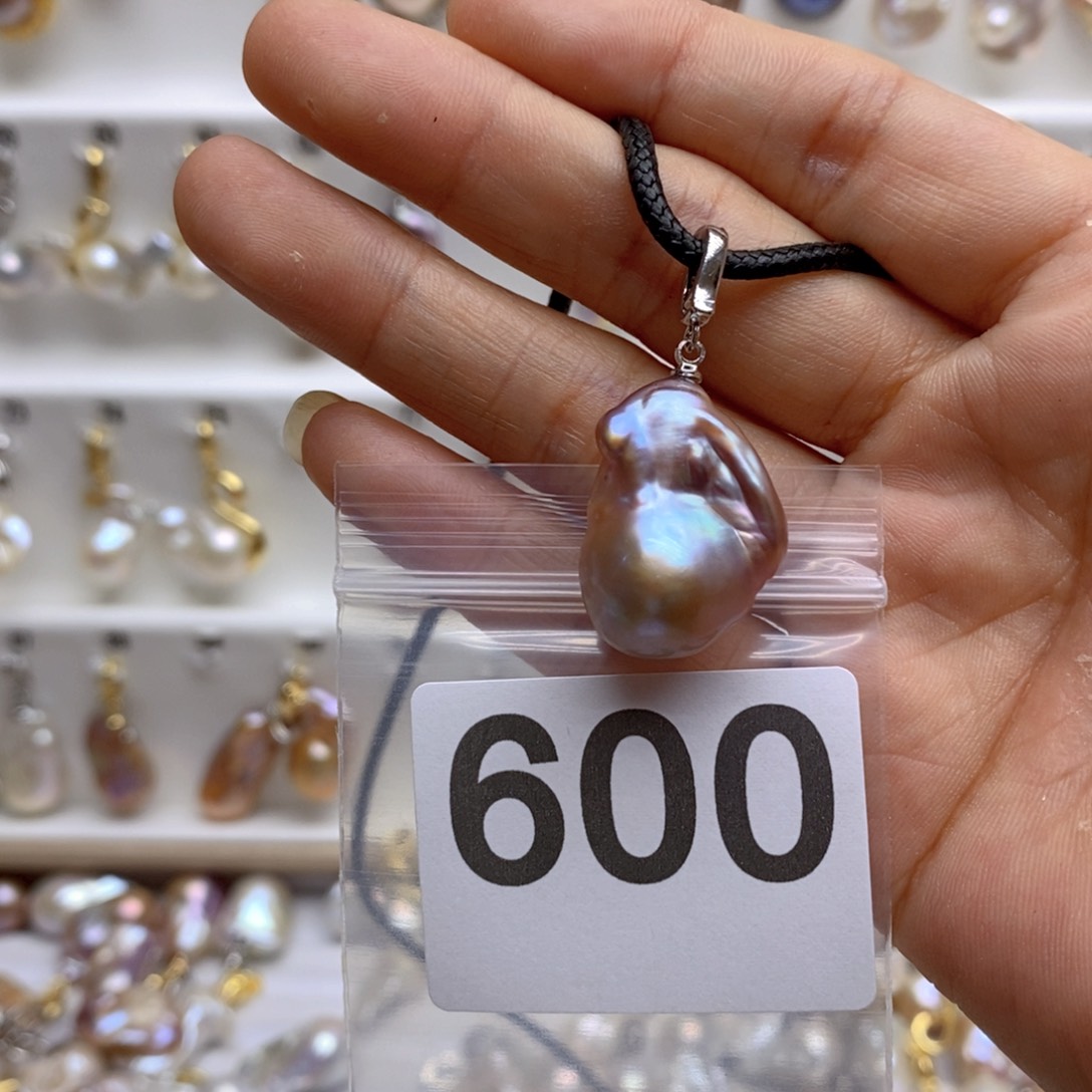 淡水珍珠颈饰银S925镶嵌600