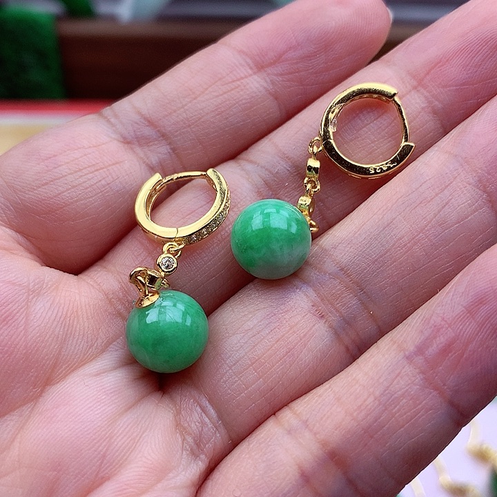 翡翠颈饰银S925镶嵌翡翠