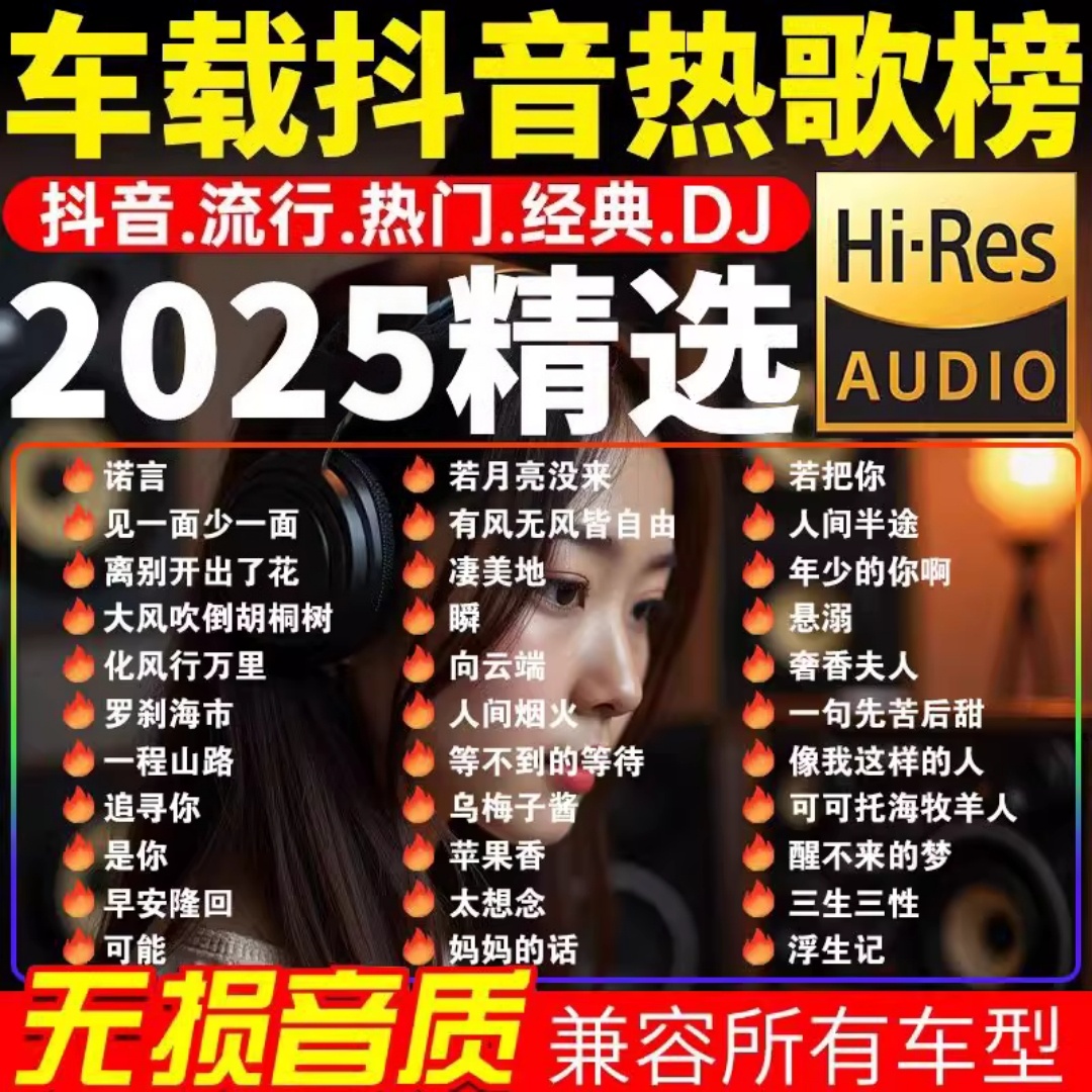 车载u盘歌曲2024新款柏林之声热歌无损高音质老歌dj汽车用音乐u盘