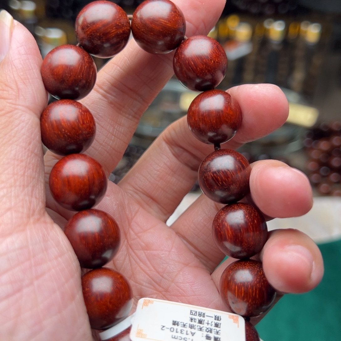檀香紫檀（小叶紫檀）手串/手链1.5原汁原味内二标