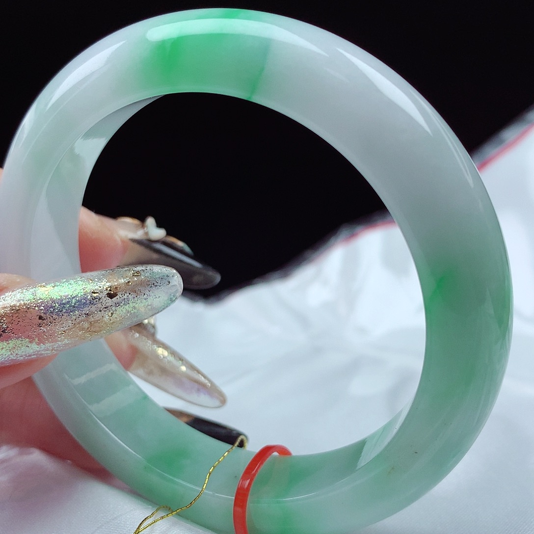 未镶嵌手镯翡翠55圈5018