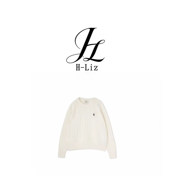 【H-Liz】小马刺绣&设计师款“100%绵羊毛”针织衫羊毛衫女上衣女5055
