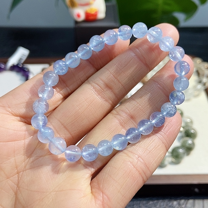 水晶手链未镶嵌海蓝宝